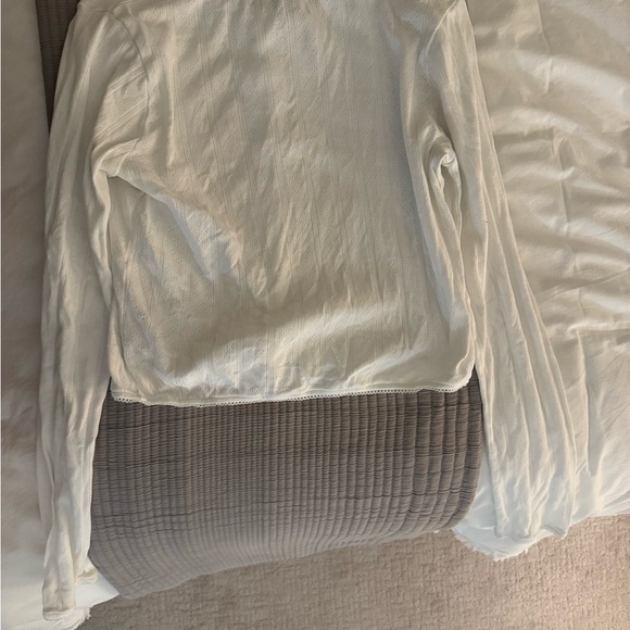 Reformation White Pointelle Cardigan - Picture 3 of 4